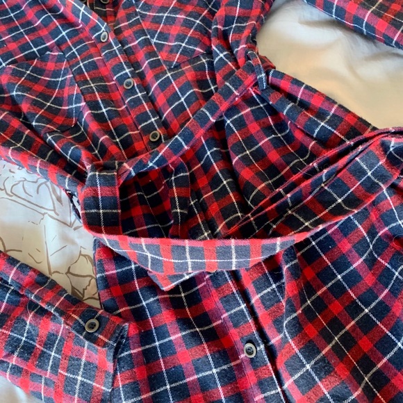 ✨ Depri Red Plaid Button Down Dress - Picture 3 of 3